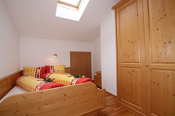 Schlafzimmer im Appartement Brixental