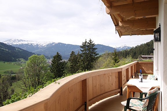 Blick vom Balkon vom Appartement Brixen